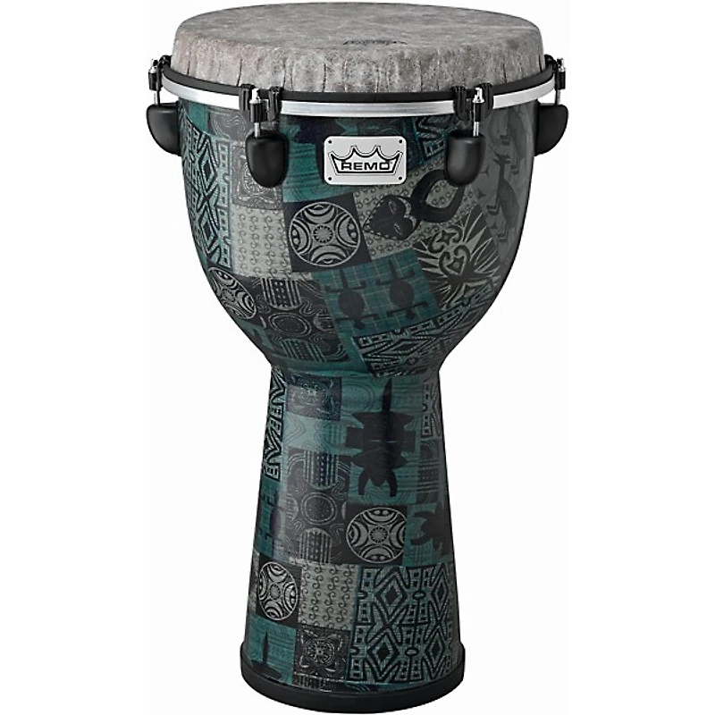 Remo Apex Djembe 12 in. Green Kinte Kloth