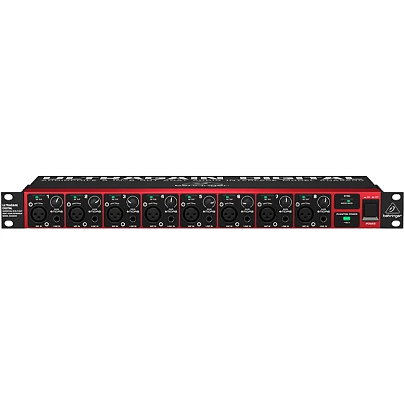 Behringer ADA8200 8-Channel Microphone Preamp AD/DA Converter With Midas