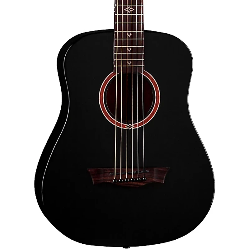 Dean Flight Series Travel Acoustic Guitar Satin Black
