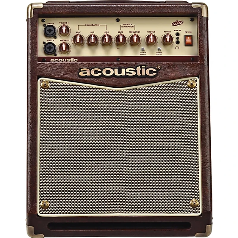 Acoustic A20 20W Acoustic Guitar Amplifier - Brown/Tan