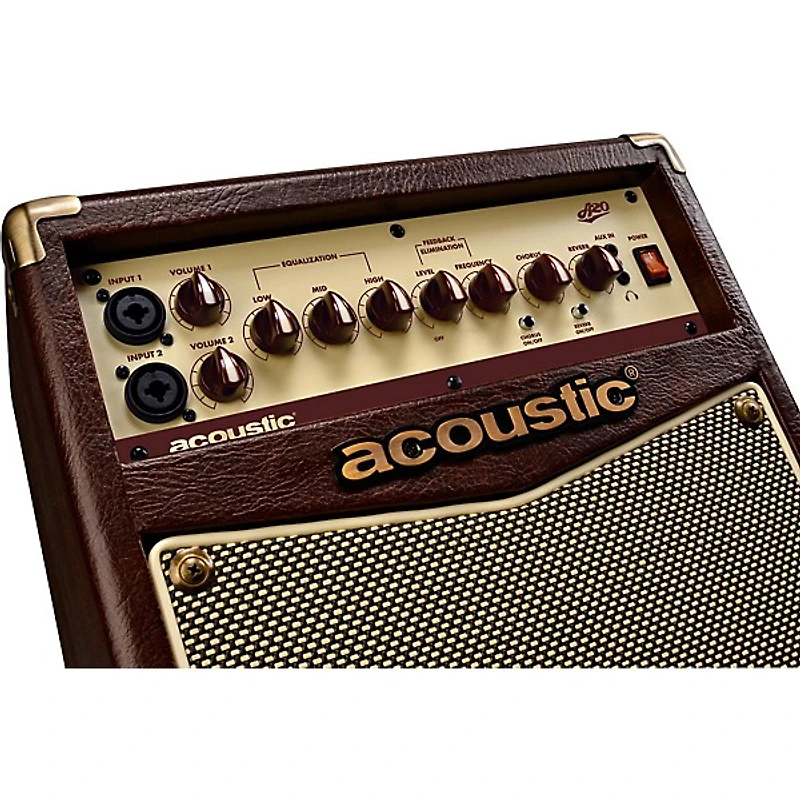 Acoustic A20 20W Acoustic Guitar Amplifier - Brown/Tan