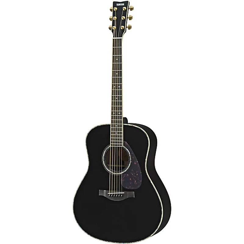 Yamaha LL16DR L Series Solid Rosewood/Spruce Dreadnought Acoustic-Electric Guitar Black