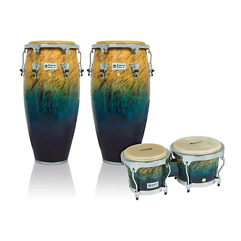 LP Performer Series 2-Piece Conga and Bongo Set with Chrome Hardware