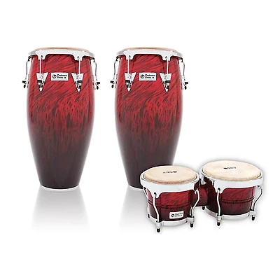 LP Performer Series 2-Piece Conga and Bongo Set with Chrome Hardware