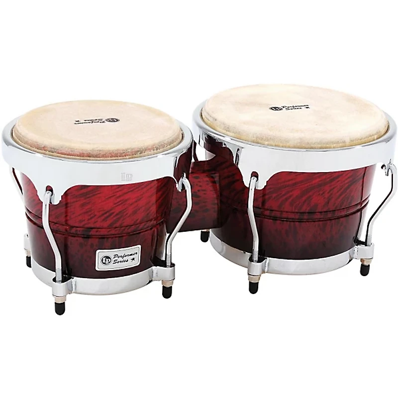 LP Performer Series 2-Piece Conga and Bongo Set with Chrome Hardware