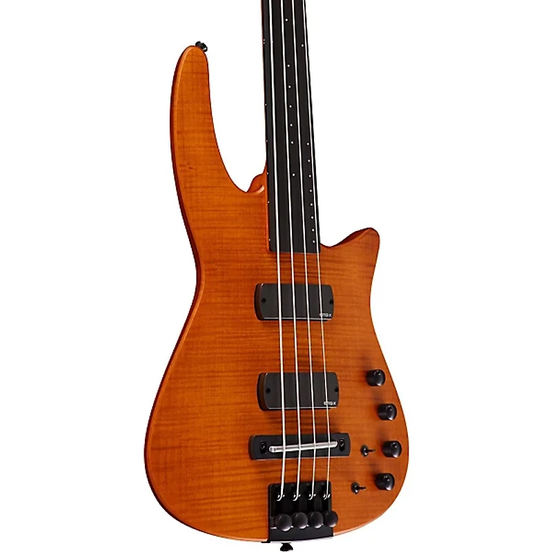 NS Design CR4 Fretless Electric Bass Guitar Satin Amber