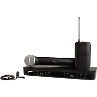 Shure BLX1288 Combo System With CVL Lavalier Microphone and PG58 Handheld Microphone