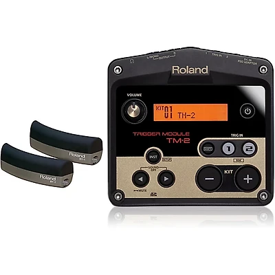 Roland TM-2 Drum Trigger module with 2 BT-1 Bar Trigger pads