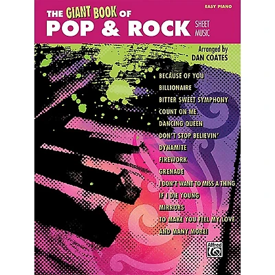 Alfred The Giant Book of Pop & Rock Sheet Music Easy Piano Book