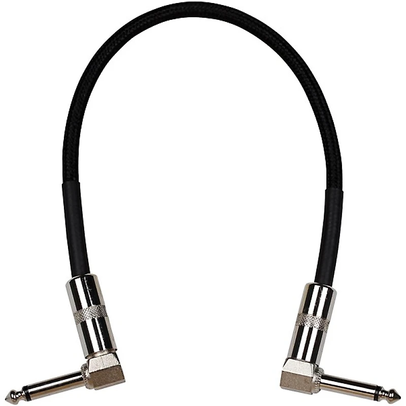 Musician's Gear Right to Right Pedal Coupler Cable 1 ft. Black Tweed