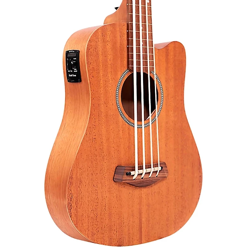 Gold Tone M-BassFL 23" Scale Fretless Acoustic-Electric Bass Guitar - Natural