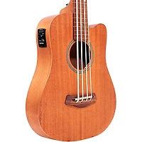 Gold Tone M-BassFL 23" Scale Fretless Acoustic-Electric Bass Guitar - Natural