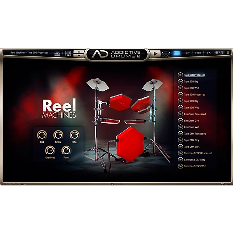 XLN Audio Addictive Drums 2  Reel Machines Software Download