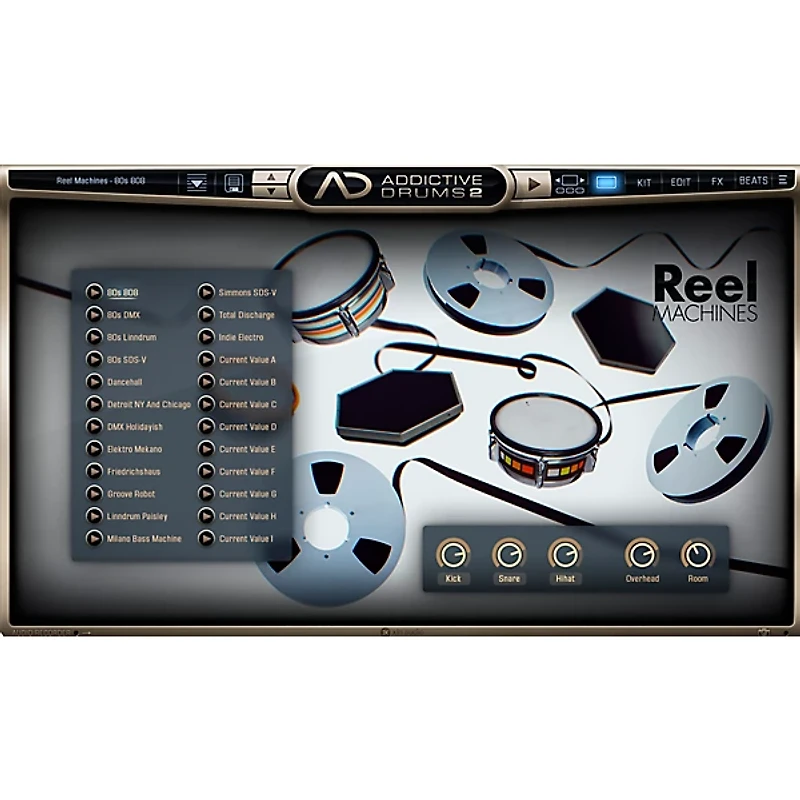XLN Audio Addictive Drums 2  Reel Machines Software Download