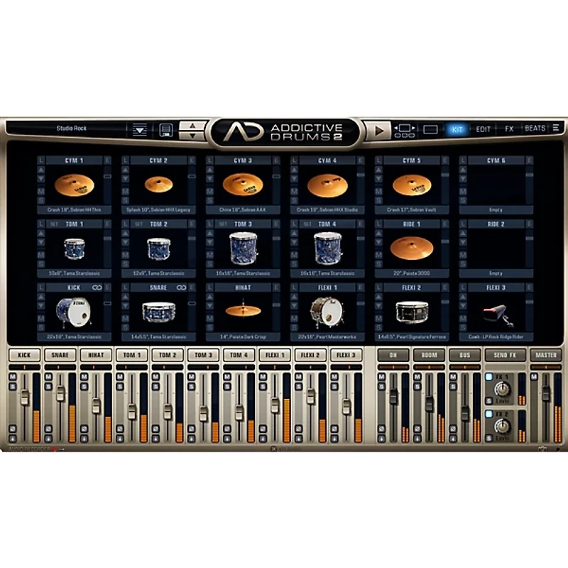 XLN Audio Addictive Drums 2 Studio Rock Software Download