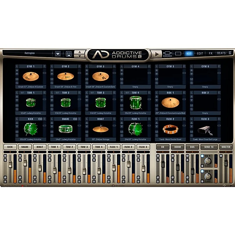 XLN Audio Addictive Drums 2 Retroplex Software Download