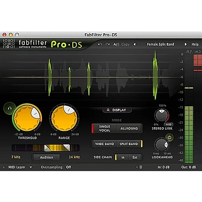 FabFilter Pro-DS De-esser Plug-in