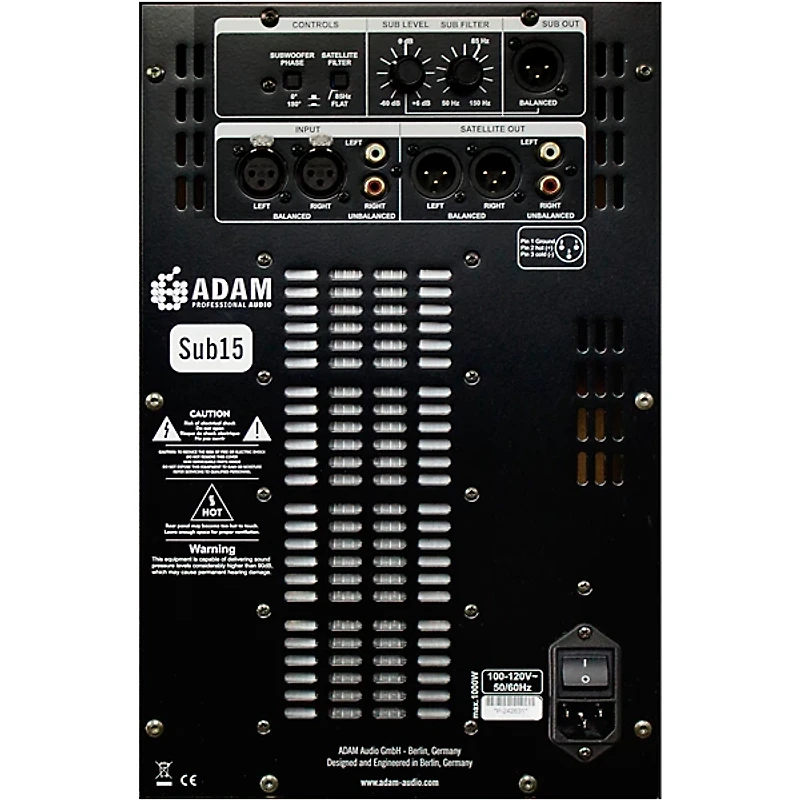 ADAM Audio Sub15 Powered Studio Subwoofer (Each) 15 in.