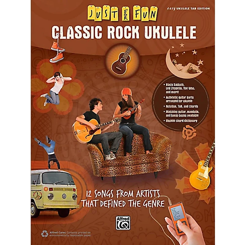 Alfred Just for Fun Classic Rock Ukulele Book