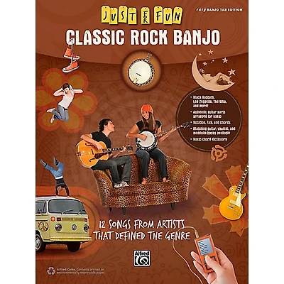 Alfred Just for Fun Classic Rock Banjo Book