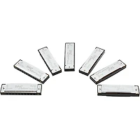 Fender Blues Deluxe Harmonica Set (7-Pack with Case, Keys of C, G, A, D, F, E and Bb)