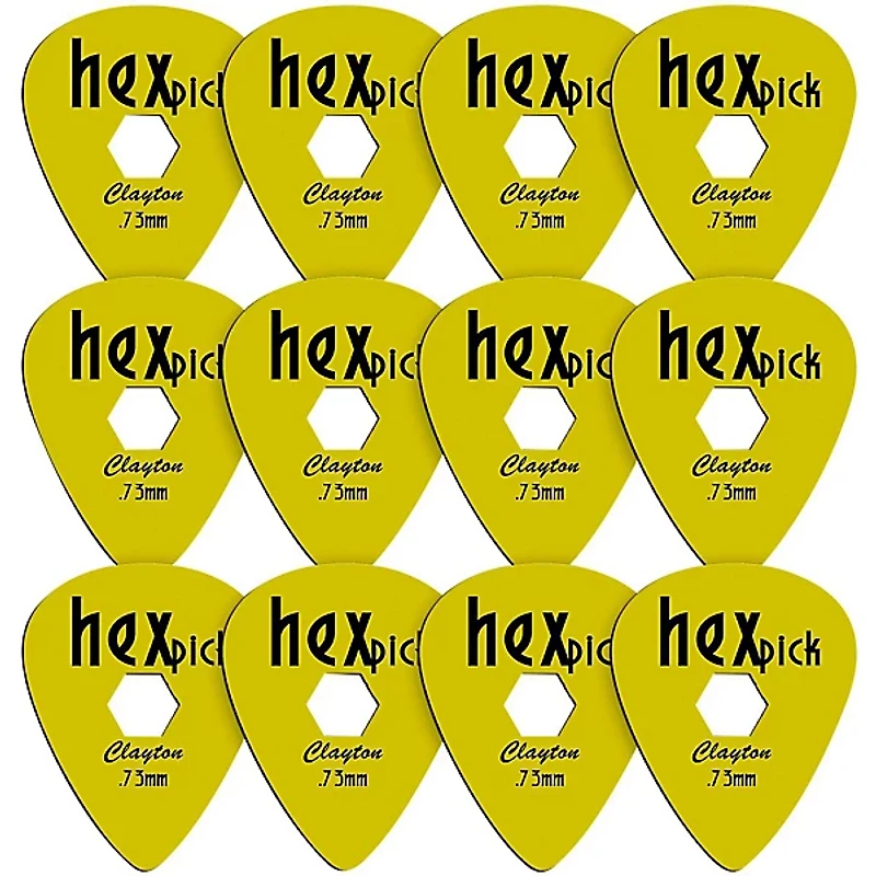 Clayton HexPick Guitar Picks - 12-Pack