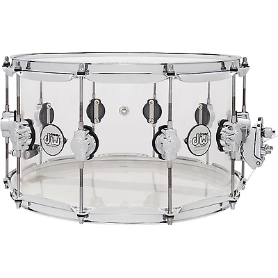 DW Design Series Acrylic Snare Drum With Chrome Hardware
