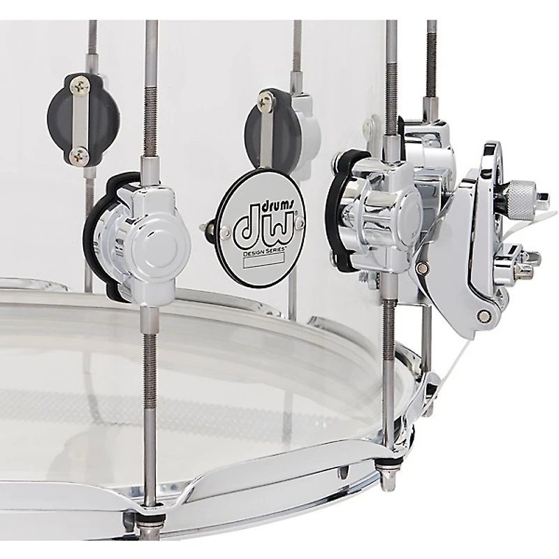 DW Design Series Acrylic Snare Drum With Chrome Hardware