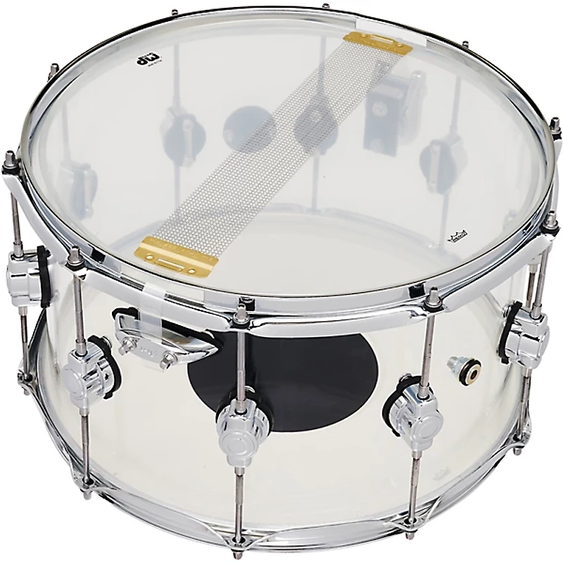 DW Design Series Acrylic Snare Drum With Chrome Hardware