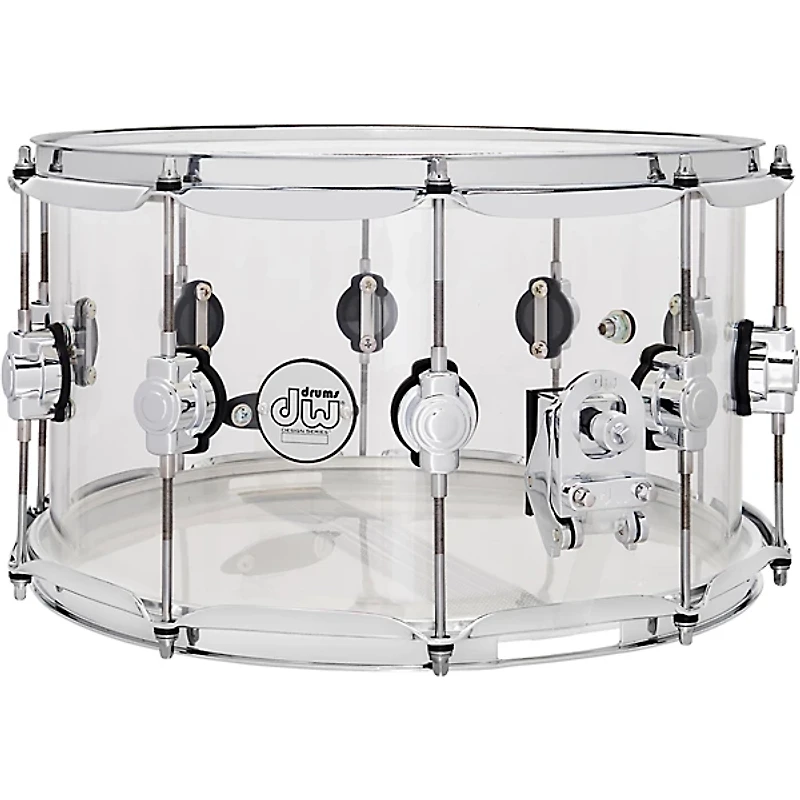 DW Design Series Acrylic Snare Drum With Chrome Hardware