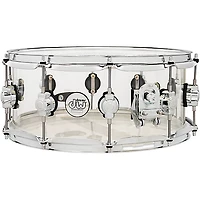 DW Design Series Acrylic Snare Drum With Chrome Hardware