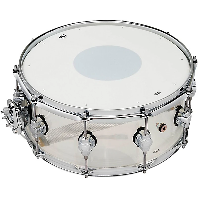 DW Design Series Acrylic Snare Drum With Chrome Hardware