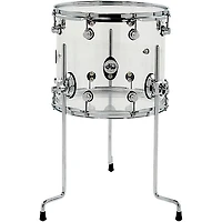 DW Design Series Acrylic Floor Tom With Chrome Hardware