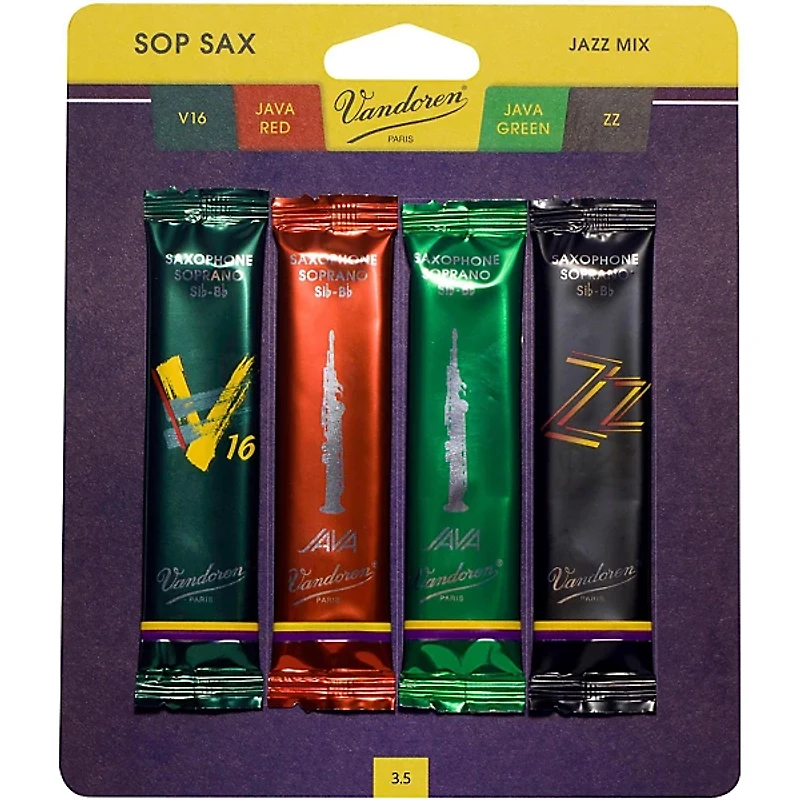 Vandoren Soprano Saxophone Jazz Reed Mix Strength 3