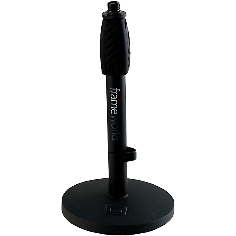 Gator Desktop Mic Stand with Round Base and Twist Clutch