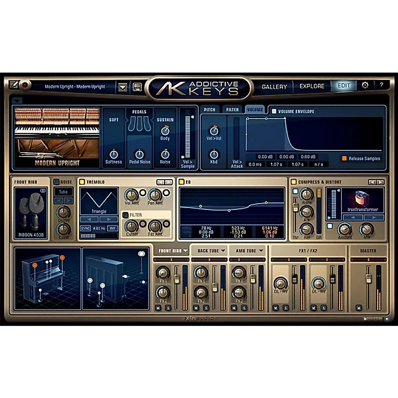 XLN Audio Addictive Keys: Modern Upright (Software Download)