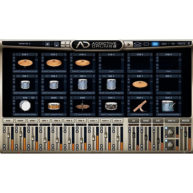 XLN Audio Addictive Drums 2: Fairfax Vol. 2 Software Download