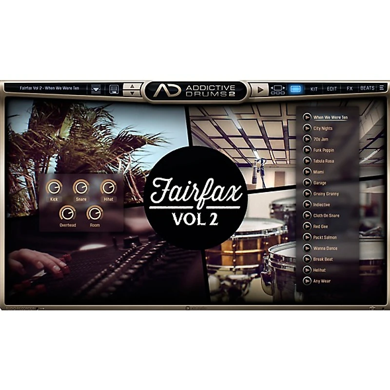 XLN Audio Addictive Drums 2: Fairfax Vol. 2 Software Download