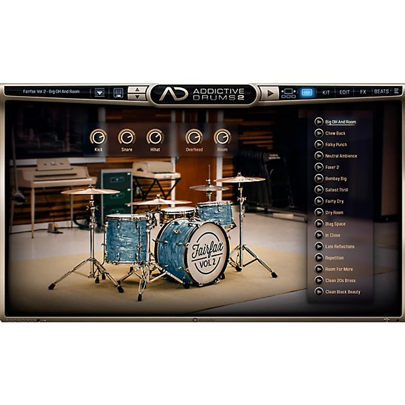 XLN Audio Addictive Drums 2: Fairfax Vol. 2 Software Download