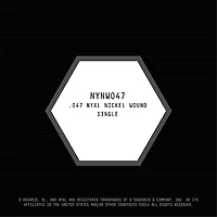 D'Addario NYNW047 NYXL Nickel Wound Electric Guitar Single String, .047