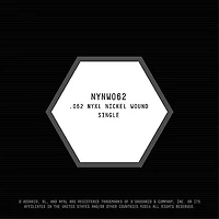 D'Addario NYNW062 NYXL Nickel Wound Electric Guitar Single String, .062