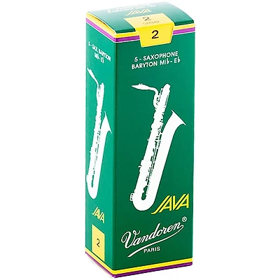 Vandoren JAVA Green Baritone Saxophone Reeds
