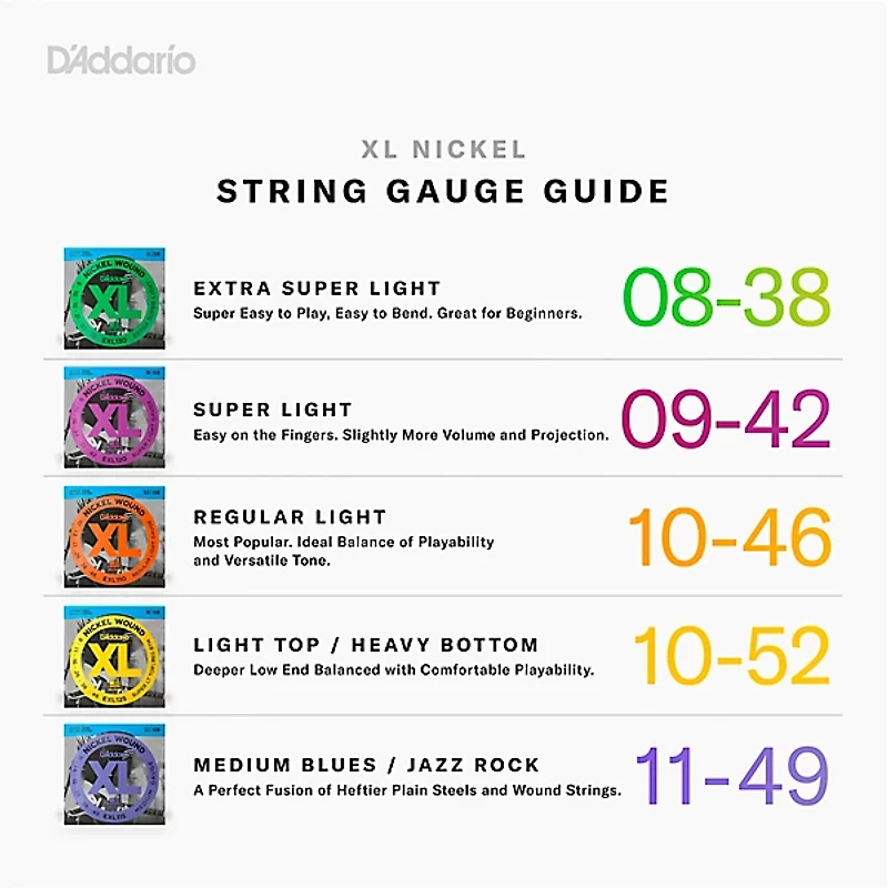 D'Addario EXL115BT Balanced Tension Medium Electric Guitar Strings 10 Pack