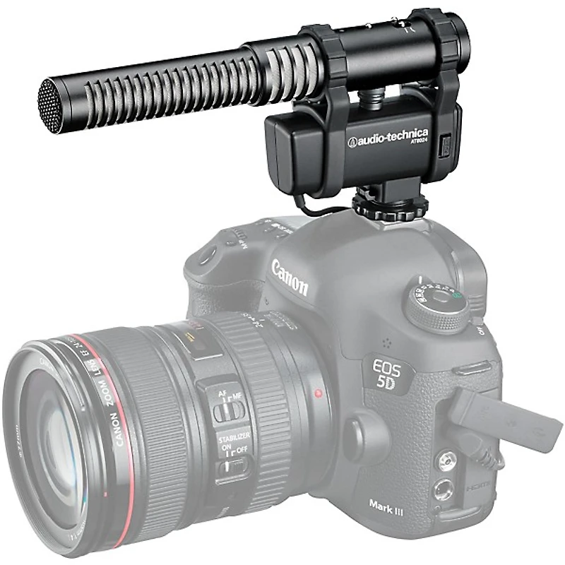 Audio-Technica AT8024 Mono/Stereo Camera Mount Microphone