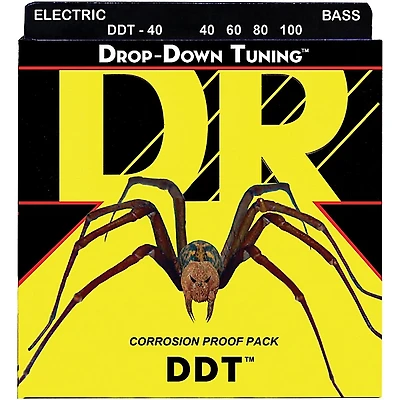 DR Strings Drop Down Tuning Lite 4-String Bass Strings (40-100)
