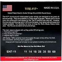 DR Strings Tite-Fit Nickel Plated 7-String Electric Guitar Strings Heavy (11-60)