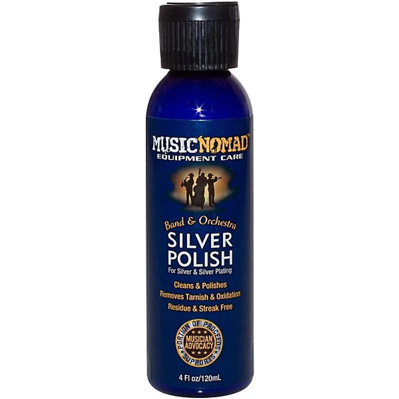 Music Nomad Silver Polish for Silver & Silver-Plated Instruments 4oz. Bottle