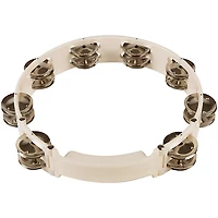Sound Percussion Labs Baja Percussion Shape Shifter Tambourine With Double-Row Steel Jingles White