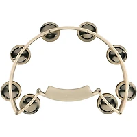 Sound Percussion Labs Baja Percussion Shape Shifter Tambourine With Double-Row Steel Jingles White