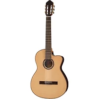 Lucero LFN200SCE Spruce/Rosewood Thinline Acoustic-Electric Classical Guitar Natural